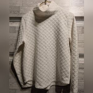 J. Crew Textured Cream Turtleneck